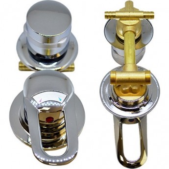 Смеситель для душевой кабины ERLIT 2-х режимный 100 мм в сборе выводы под хомут